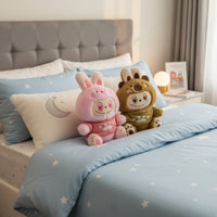 Pack X2 Peluche La Bu Bu Conejito Capibara Kawaii Decorativo