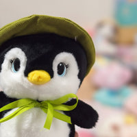 Pingüino Con Sombrero Bufanda Muñeco De Peluche