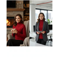 Sweater Mujer Cuello Beatle Tejido Elegante Invierno