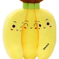 Peluche Plátano Colección De Frutas Amarillo