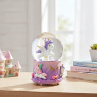 Esfera De Cristal Bola De Nieve Unicornio Regalo Fantástico