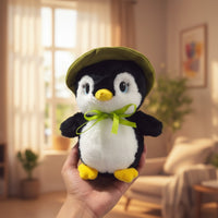 Pingüino Con Sombrero Bufanda Muñeco De Peluche