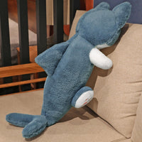 Almohada Larga Peluche Tiburón Gato