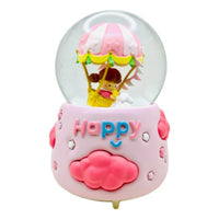 Bola Musical Pompi Happy Niña Montando Globo Rosa