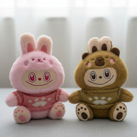 Pack X2 Peluche La Bu Bu Conejito Capibara Kawaii Decorativo