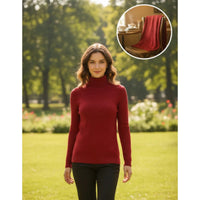 Sweater Mujer Cuello Beatle Tejido Elegante Invierno
