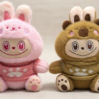 Pack X2 Peluche La Bu Bu Conejito Capibara Kawaii Decorativo