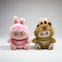 Pack X2 Peluche La Bu Bu Conejito Capibara Kawaii Decorativo