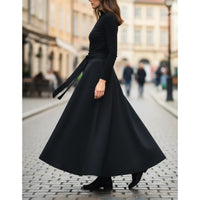 Maxifalda  Mujer Larga Elegante