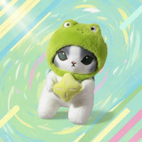 Gato Rana Peluche Para Niños Verde