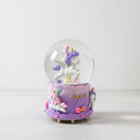 Esfera De Cristal Bola De Nieve Unicornio Regalo Fantástico