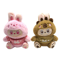 Pack X2 Peluche La Bu Bu Conejito Capibara Kawaii Decorativo