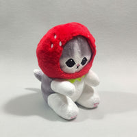 Peluche Gatito Kawaii Con Sombrero De Frutas