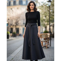 Maxifalda  Mujer Larga Elegante