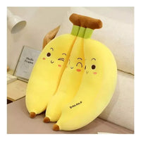 Peluche Plátano Colección De Frutas Amarillo