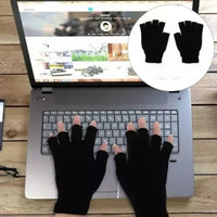 X12 Guantes De Lana Sin Dedos Medio Dedo Termico Invierno