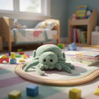Peluche Araña Kawaii Verde