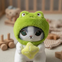 Gato Rana Peluche Para Niños Verde