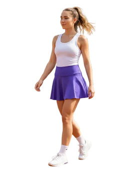 Falda Short Deportiva Morado