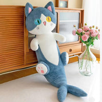 Almohada Larga Peluche Tiburón Gato