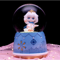 Esfera Musical Cristal Con Figuras Mágicas Bola De Nieve