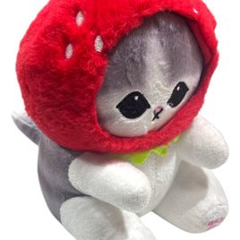Peluche Gatito Kawaii Con Sombrero De Frutas