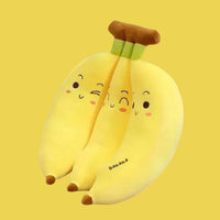 Peluche Plátano Colección De Frutas Amarillo