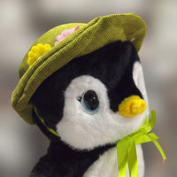 Pingüino Con Sombrero Bufanda Muñeco De Peluche