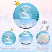 Bola De Nieve Musical Regalo Encantador Unicornio