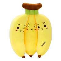 Peluche Plátano Colección De Frutas Amarillo