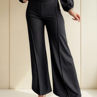 Pantalon Palazzo Moderno Blanco Estampado Dama Palazzo