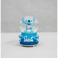 Bola De Cristal Musical Con Luz Stitch Globo De Nieve