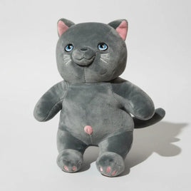 Peluche Gatito Gris Tierno Suave Peluche Decorativo