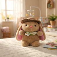 Peluche Conejito Tierno Con Sombrero Y Corbatín