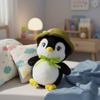 Pingüino Con Sombrero Bufanda Muñeco De Peluche