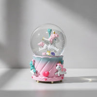 Bola De Nieve De Cristal Con Luces